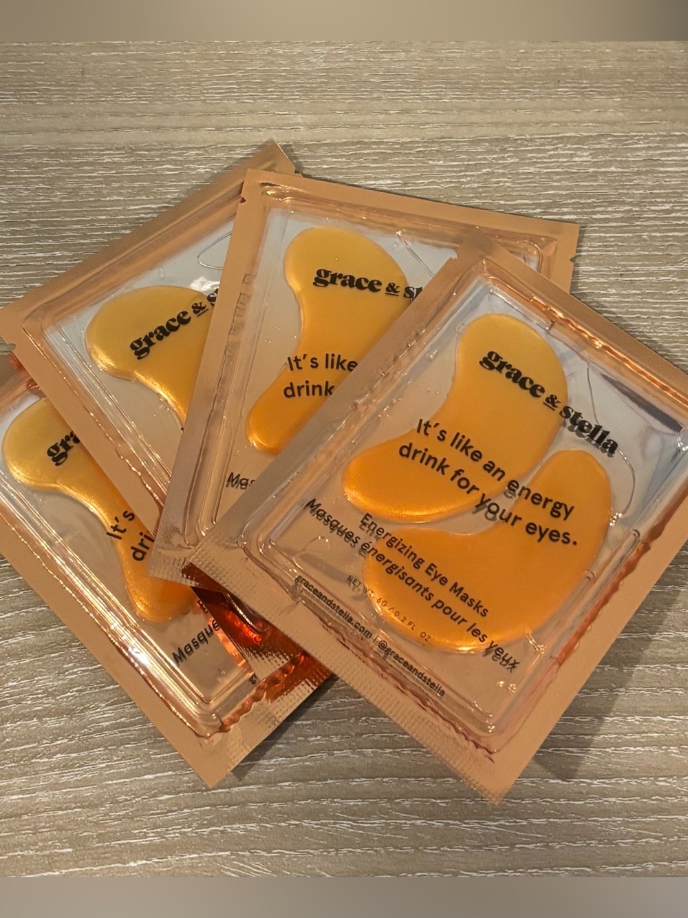 Grace & Stella Gold Energizing Eye Masks (4 pack)